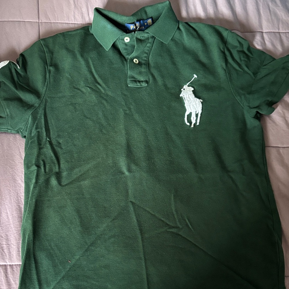 Polo by Ralph Lauren Men's Green Polo Shirt